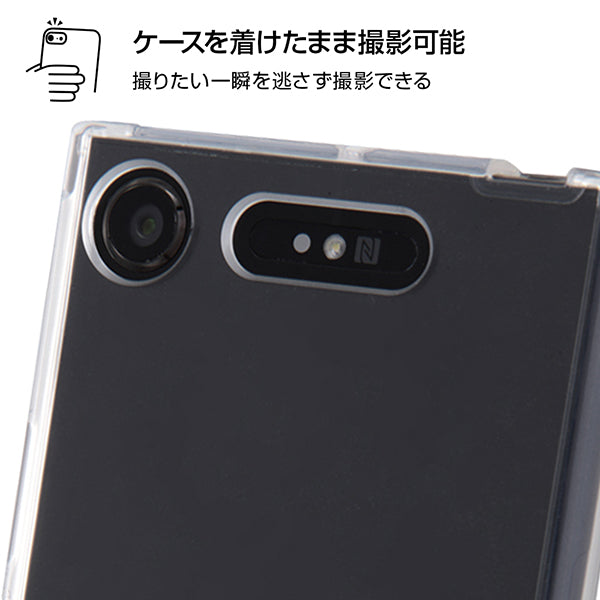 スマホハイブリッドケース 衝撃吸収 6Hコート クリア