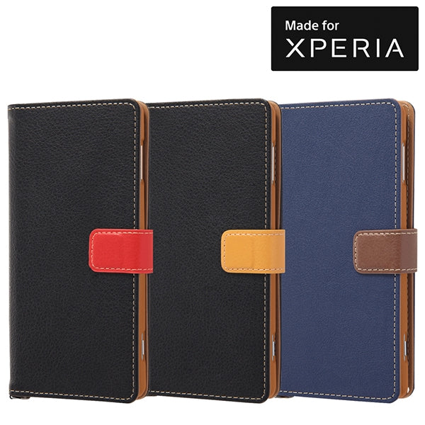 手帳型ケース 2トーンカラー