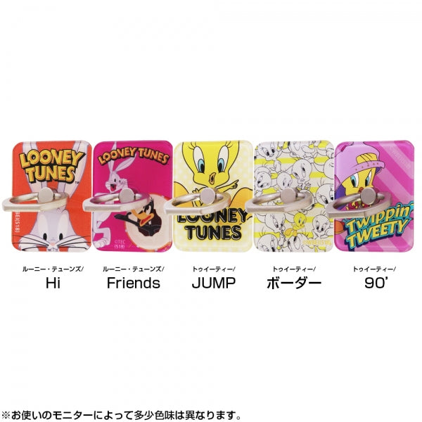 スマートフォン用リング アクリル ルーニー・テューンズ