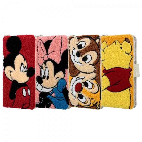 手帳型ケース サガラ刺繍 ディズニー