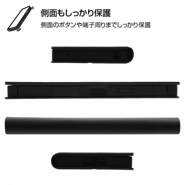 『ディズニーキャラクター』/耐衝撃 手帳型レザーケース サイドマグネット