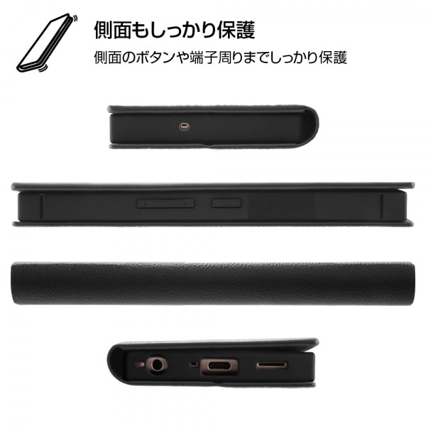 『ディズニーキャラクター』/耐衝撃 手帳型レザーケース サイドマグネット