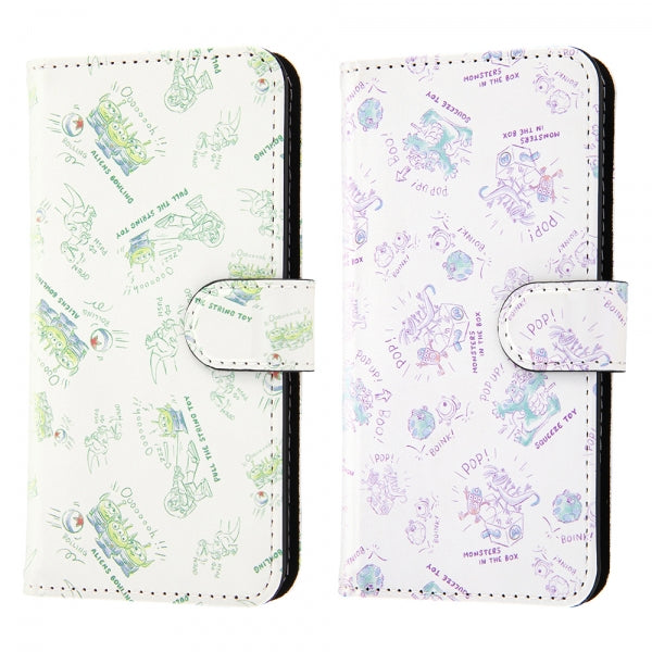 耐衝撃 手帳型アートケース マグネット ディズニーピクサー