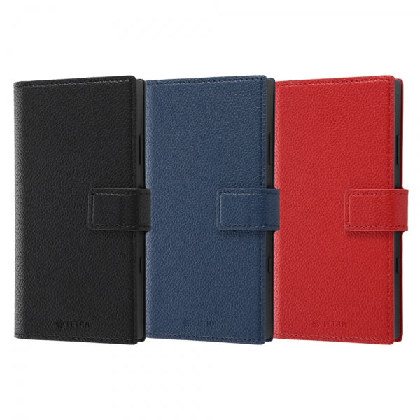 耐衝撃 手帳型レザーケース TETRA