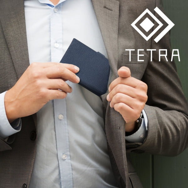 耐衝撃 手帳型レザーケース TETRA