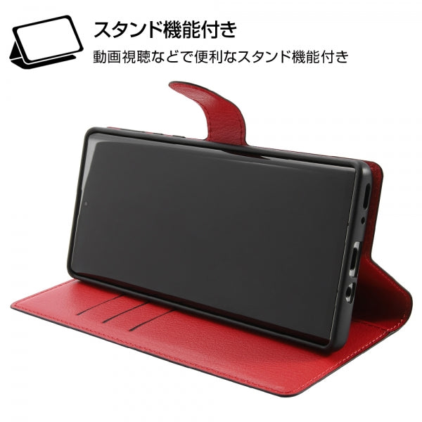 耐衝撃 手帳型レザーケース シンプル マグネット