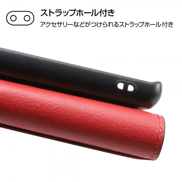 耐衝撃 手帳型レザーケース シンプル マグネット