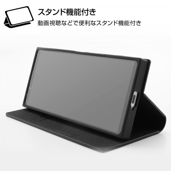 『ディズニーキャラクター』/耐衝撃 手帳型レザーケース サイドマグネット