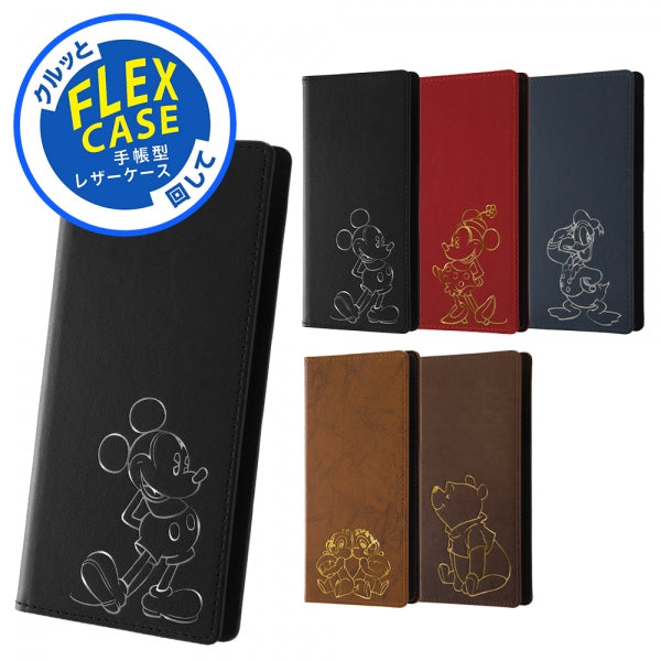 『ディズニーキャラクター』/手帳型 FLEX CASE ホットスタンプ