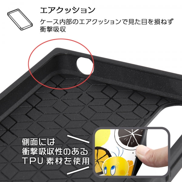 『ルーニー・テューンズ』/耐衝撃ハイブリッドケース KAKU / トゥイーティー_総柄