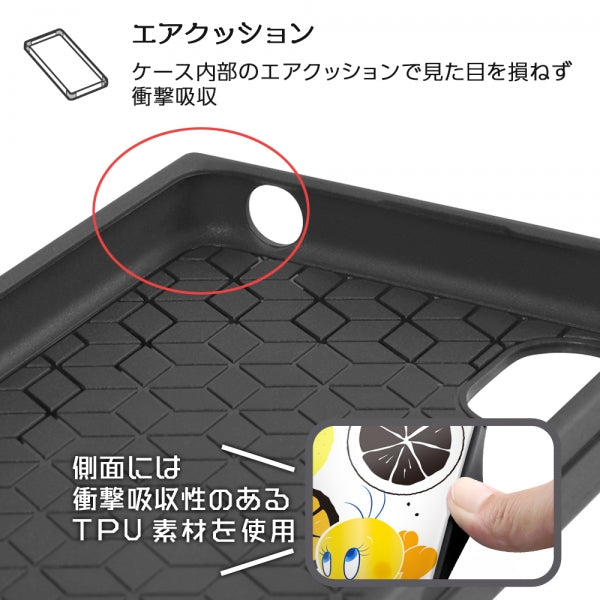 『ルーニー・テューンズ』/耐衝撃ハイブリッドケース KAKU / トゥイーティー_総柄