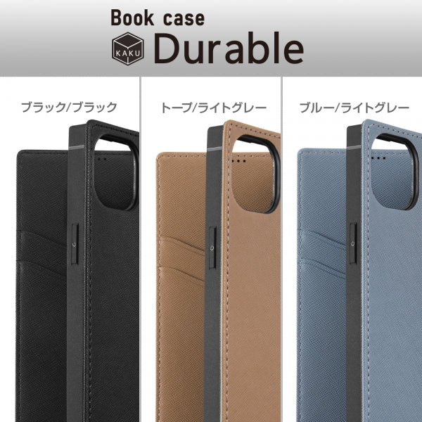 耐衝撃 手帳型レザーケース KAKU Durable