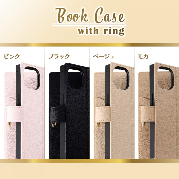 耐衝撃 手帳型レザーケース KAKU Ring