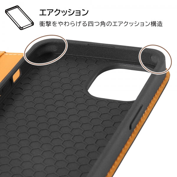 耐衝撃 手帳型レザーケース シンプル