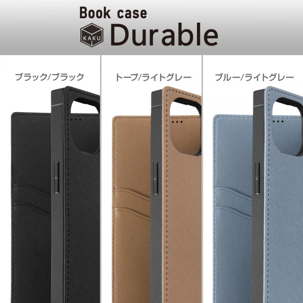 耐衝撃 手帳型レザーケース KAKU Durable