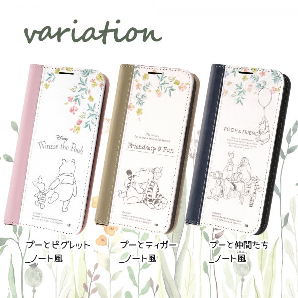 『ディズニーキャラクター』/耐衝撃 手帳型レザーケース Noble