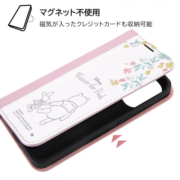 『ディズニーキャラクター』/耐衝撃 手帳型レザーケース Noble