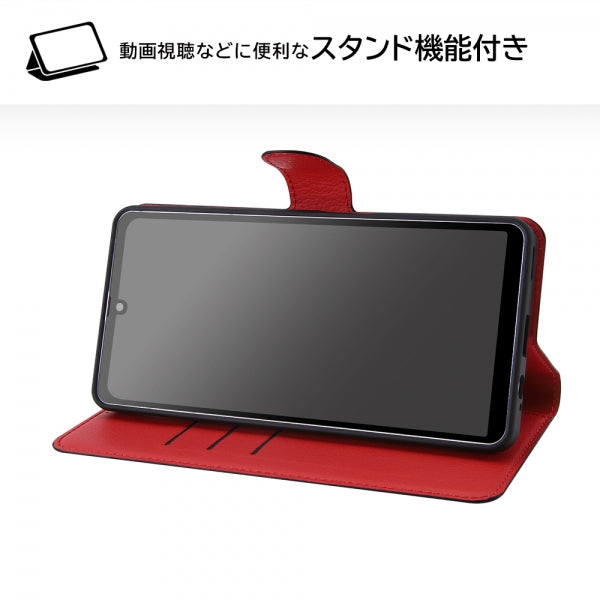 耐衝撃 手帳型レザーケース シンプル マグネット