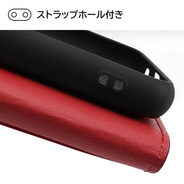 耐衝撃 手帳型レザーケース シンプル マグネット