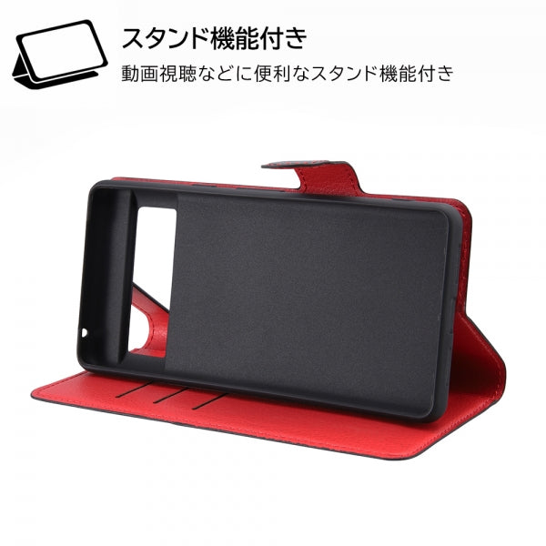 耐衝撃 手帳型レザーケース シンプル マグネット