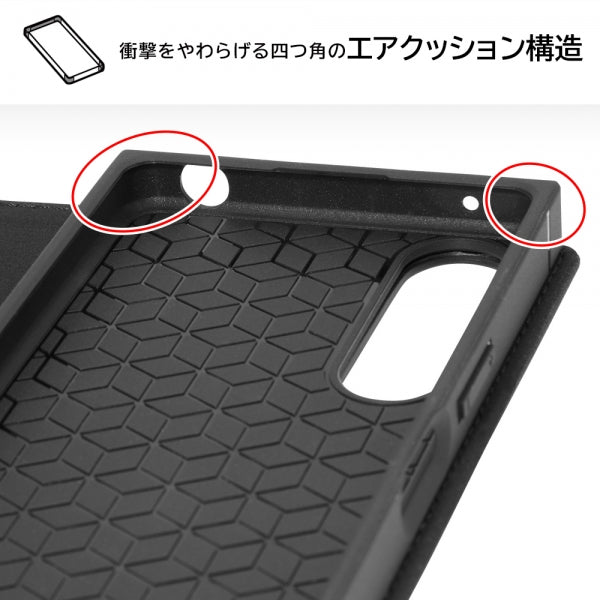 耐衝撃 手帳型レザーケース KAKU Durable