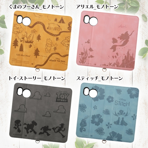 『ディズニーキャラクター』/耐衝撃 手帳型レザーケース Raffine