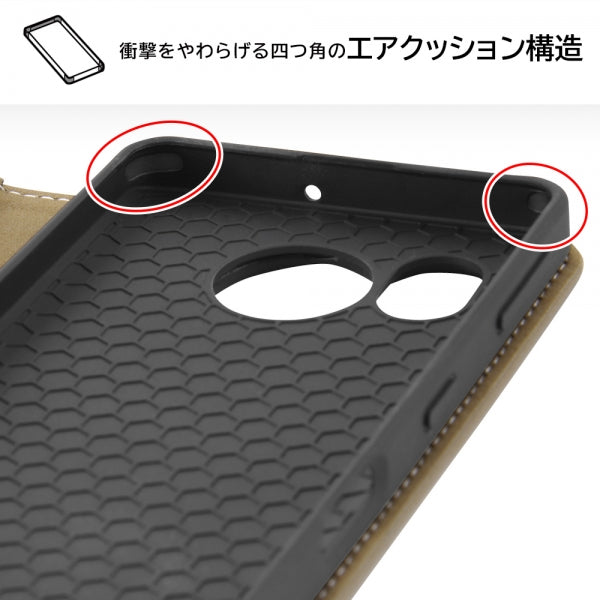 『ディズニーキャラクター』/耐衝撃 手帳型レザーケース Noble