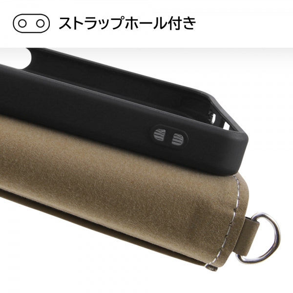 『ディズニーキャラクター』/耐衝撃 手帳型レザーケース Noble