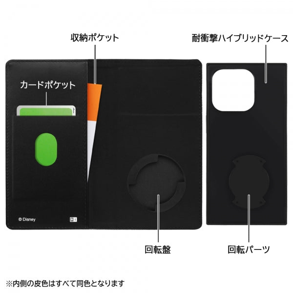 『ディズニーキャラクター』/耐衝撃 徹底保護 手帳型デニムケース Squl