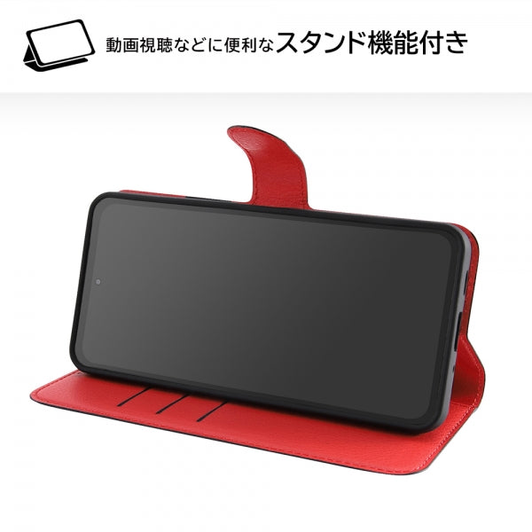 耐衝撃 手帳型レザーケース シンプル マグネット