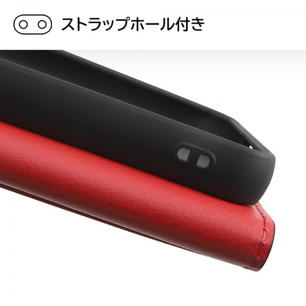耐衝撃 手帳型レザーケース シンプル マグネット