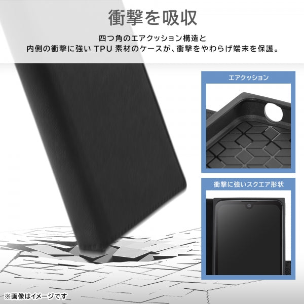 耐衝撃 手帳型レザーケース KAKU Durable