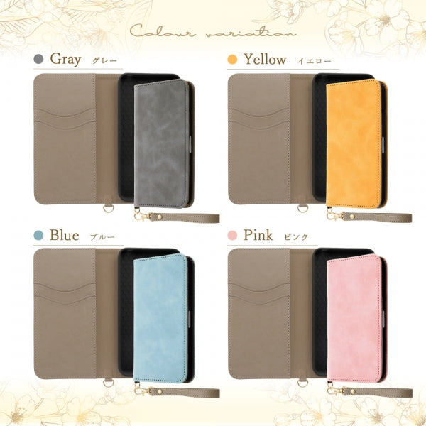 耐衝撃 手帳型レザーケース Raffine