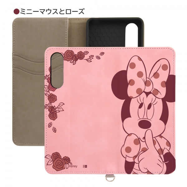『ディズニーキャラクター』/耐衝撃 手帳型レザーケース Raffine