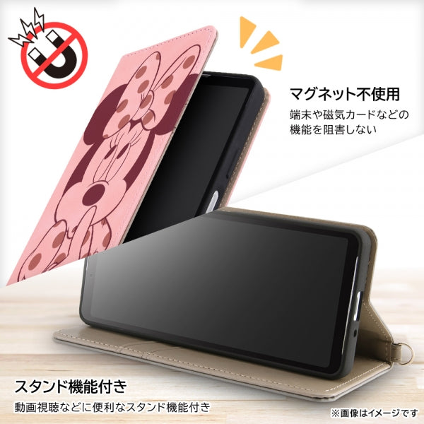 『ディズニーキャラクター』/耐衝撃 手帳型レザーケース Raffine