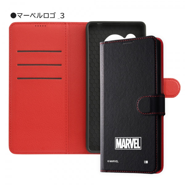 『マーベル』/耐衝撃 手帳型レザーケースマグネット