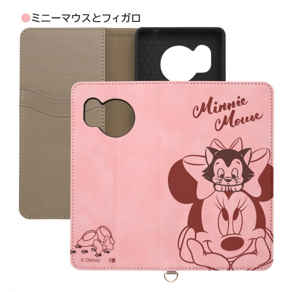『ディズニーキャラクター』/耐衝撃 手帳型レザーケース Raffine