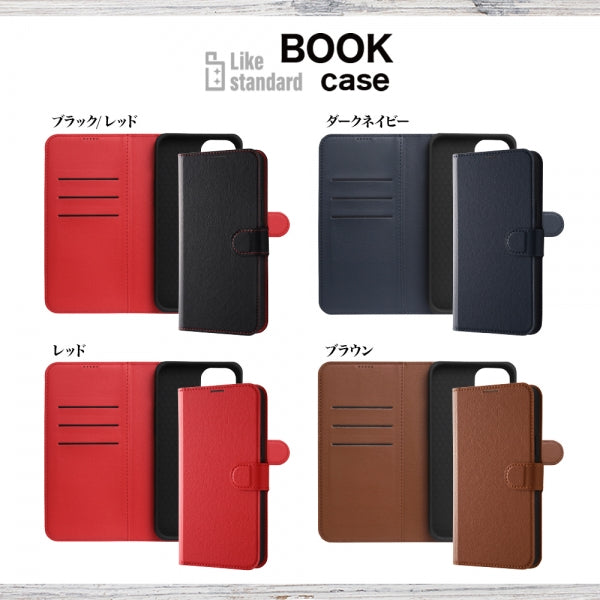 Like standard 耐衝撃 手帳型レザーケース シンプル マグネット
