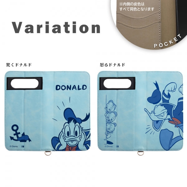 ディズニー手帳型レザーケース Raffine