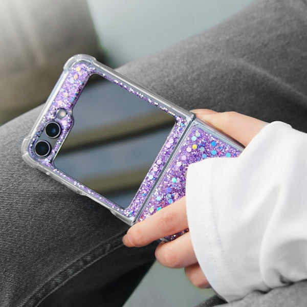 キラキラ ラメ 折りたたみ型 セパレート ハイブリッドケース
