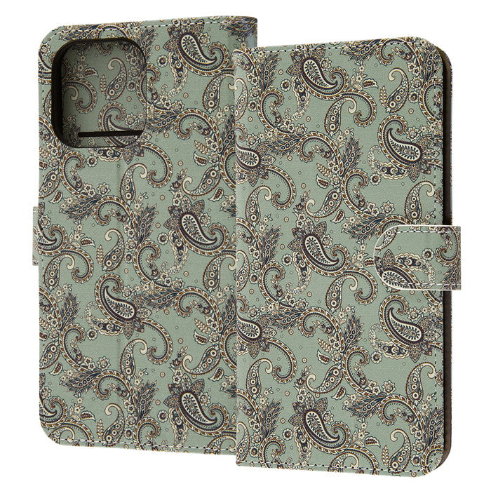 #カラー_ペイズリー/グリーン