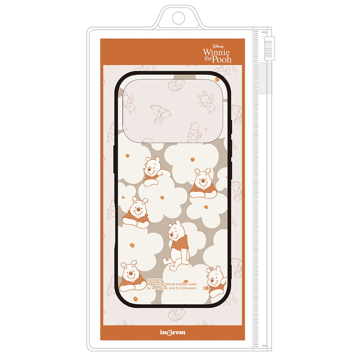 #カラー_プーさん_花柄_黒縁