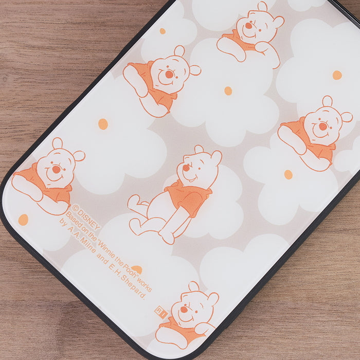 #カラー_プーさん_花柄_黒縁