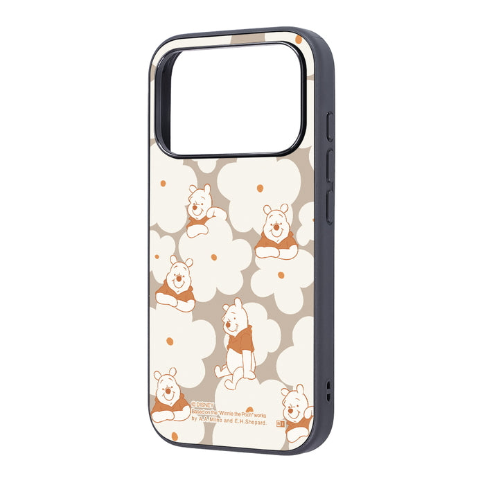 #カラー_プーさん_花柄_黒縁