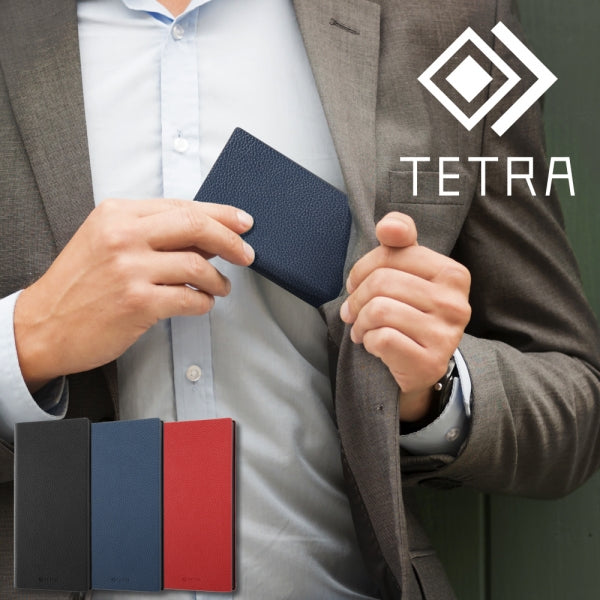 耐衝撃 手帳型レザーケース TETRA サイドマグネット