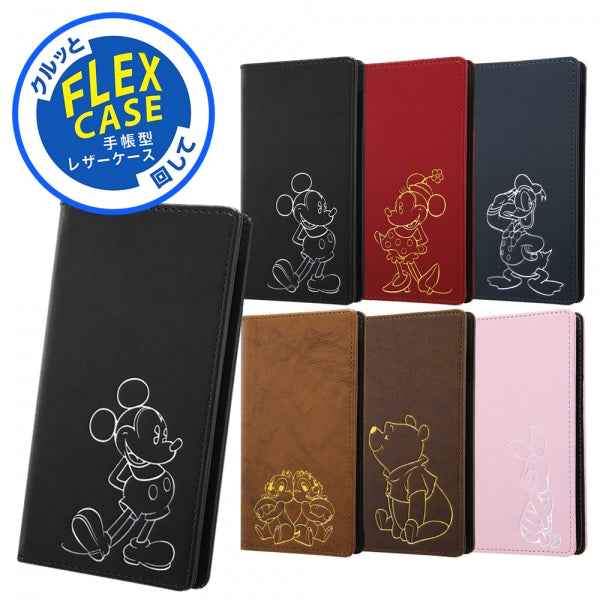 『ディズニーキャラクター』/手帳型 FLEX CASE ホットスタンプ