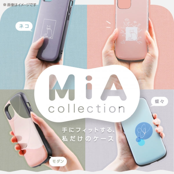 耐衝撃ケース MiA-collection/ネコ/グレー