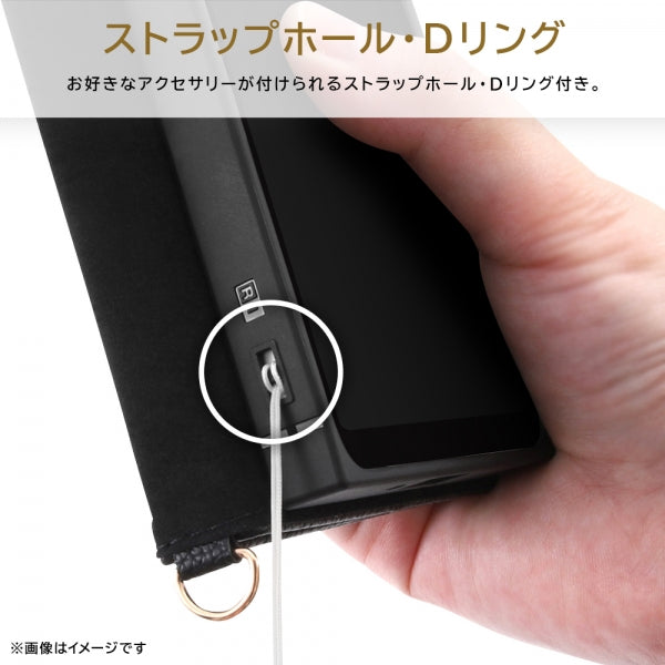 耐衝撃 手帳型レザーケース KAKU Ring