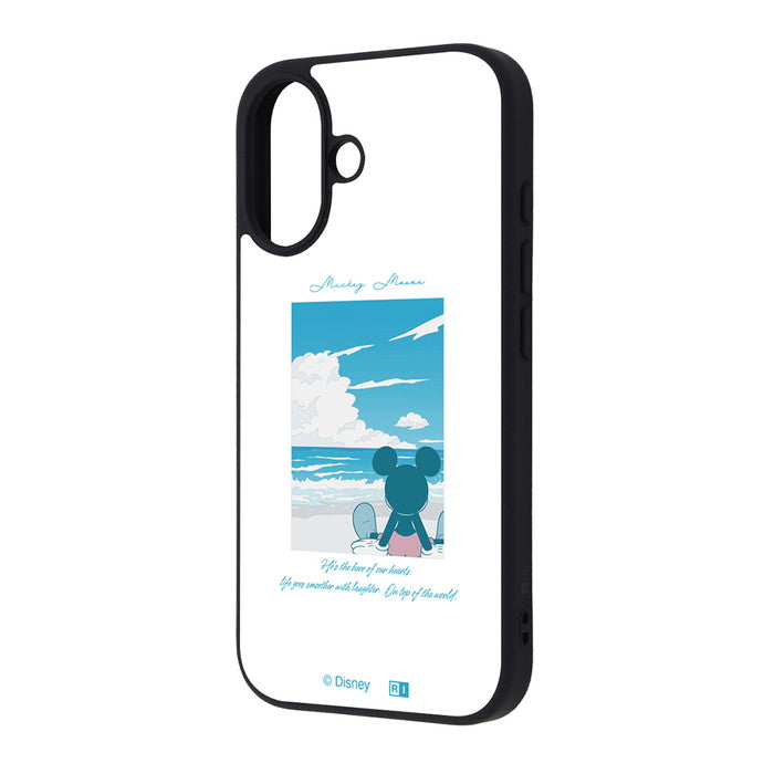 ディズニー / maru 衝撃吸収 バンパー ハイブリッドケース / ミッキーマウス_海辺