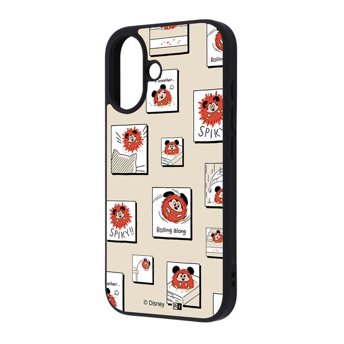 ディズニー / maru 衝撃吸収 バンパー ハイブリッドケース / ミッキーマウス_毛玉